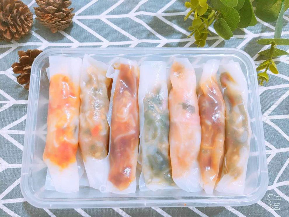 贵州特产小吃 贵阳安顺裹卷米皮凉皮春卷40张裹卷皮含配菜油辣椒 油