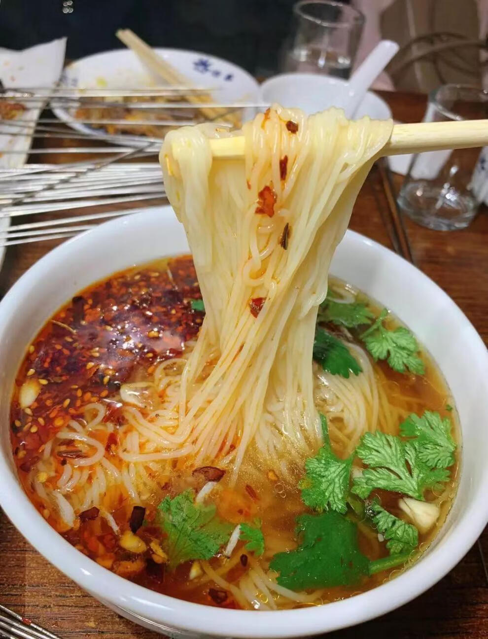 吉林九台热面热汤面 东北特产小吃 细冷面真空方便速食 3袋装 食 3