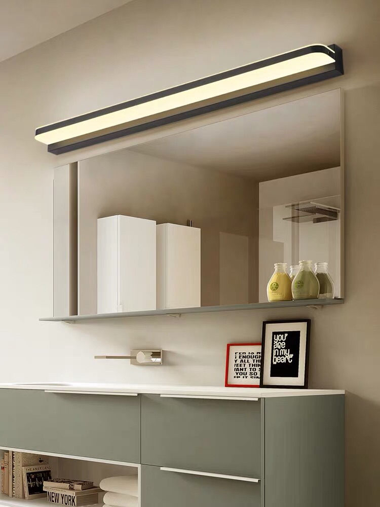 水棋盛镜前灯免打孔led浴室卫生间化妆灯镜子灯壁灯北欧现代简约镜柜