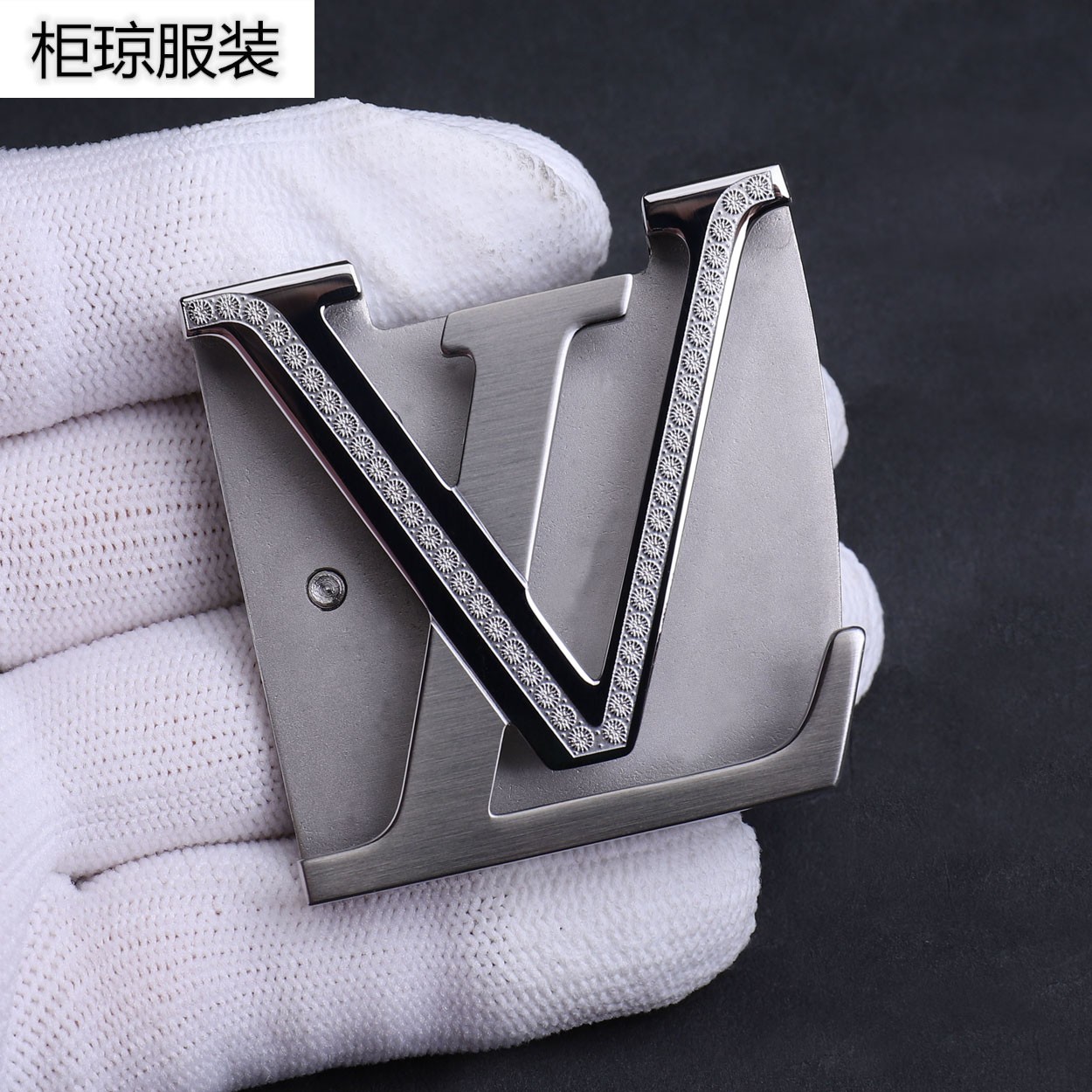 官方自营旗舰适用于lv皮带男士男式酷奇腰带新款男士lv皮带头平滑扣