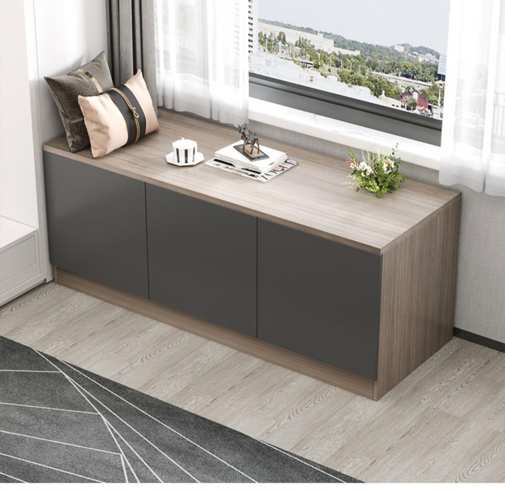 【轻奢高端】飘窗柜地柜卧室窗台收纳置物柜可坐矮柜家用落地式阳台储