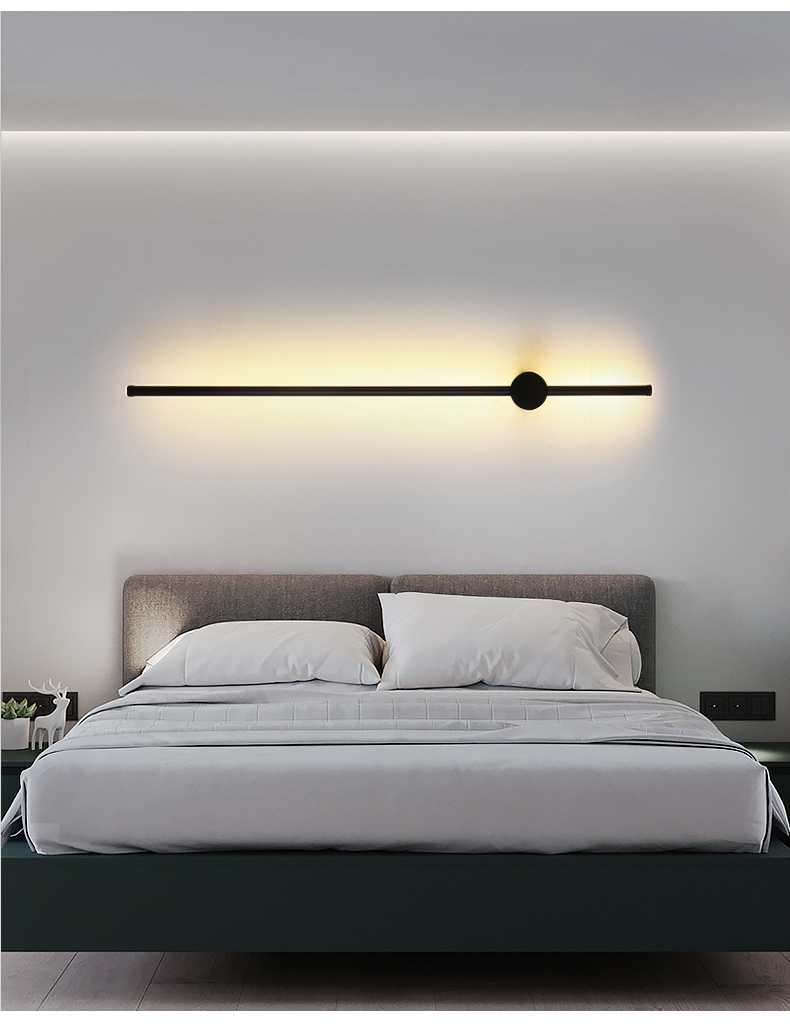 花思雨床头阅读灯壁灯壁灯卧室床头灯现代简约氛围灯卧室轻奢极简北欧