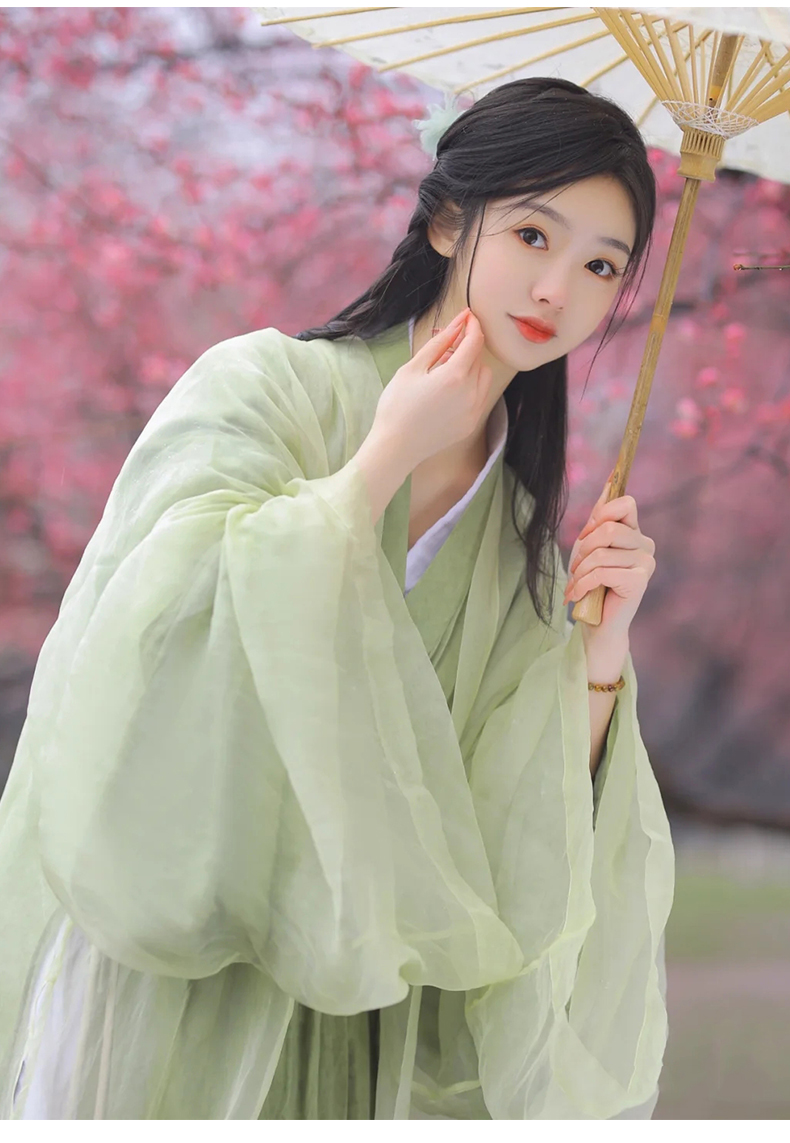 原创设计唐元素金典汉服仙气女飘逸古风魏晋制夏款原创古装清冷风改良