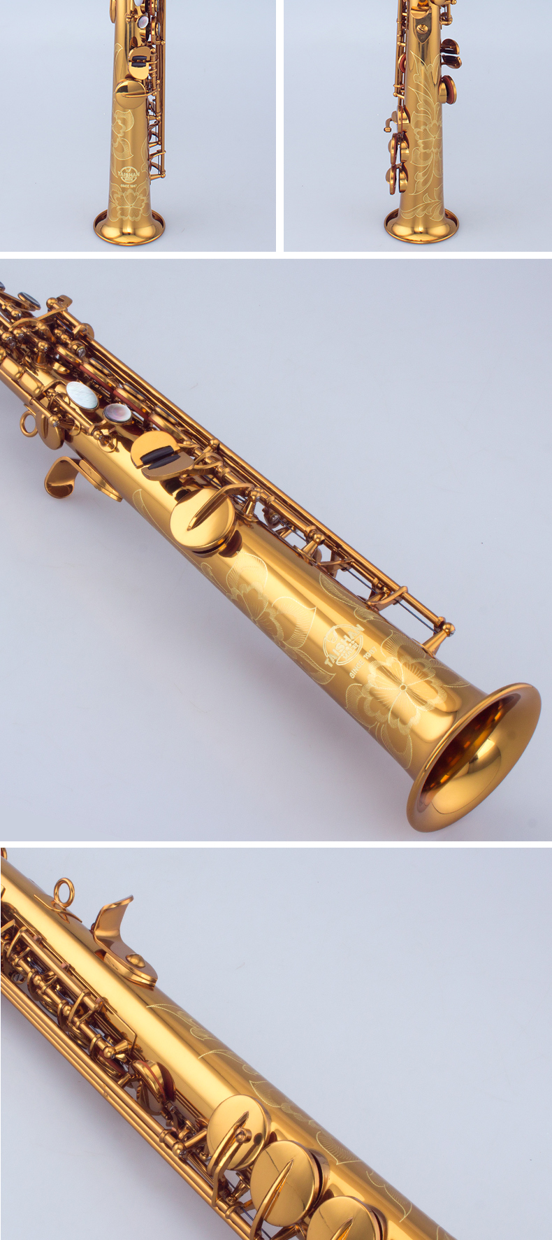 泰山高音萨克斯tsss-750x香槟金款初学考级演奏成人管乐器 tsss-750x