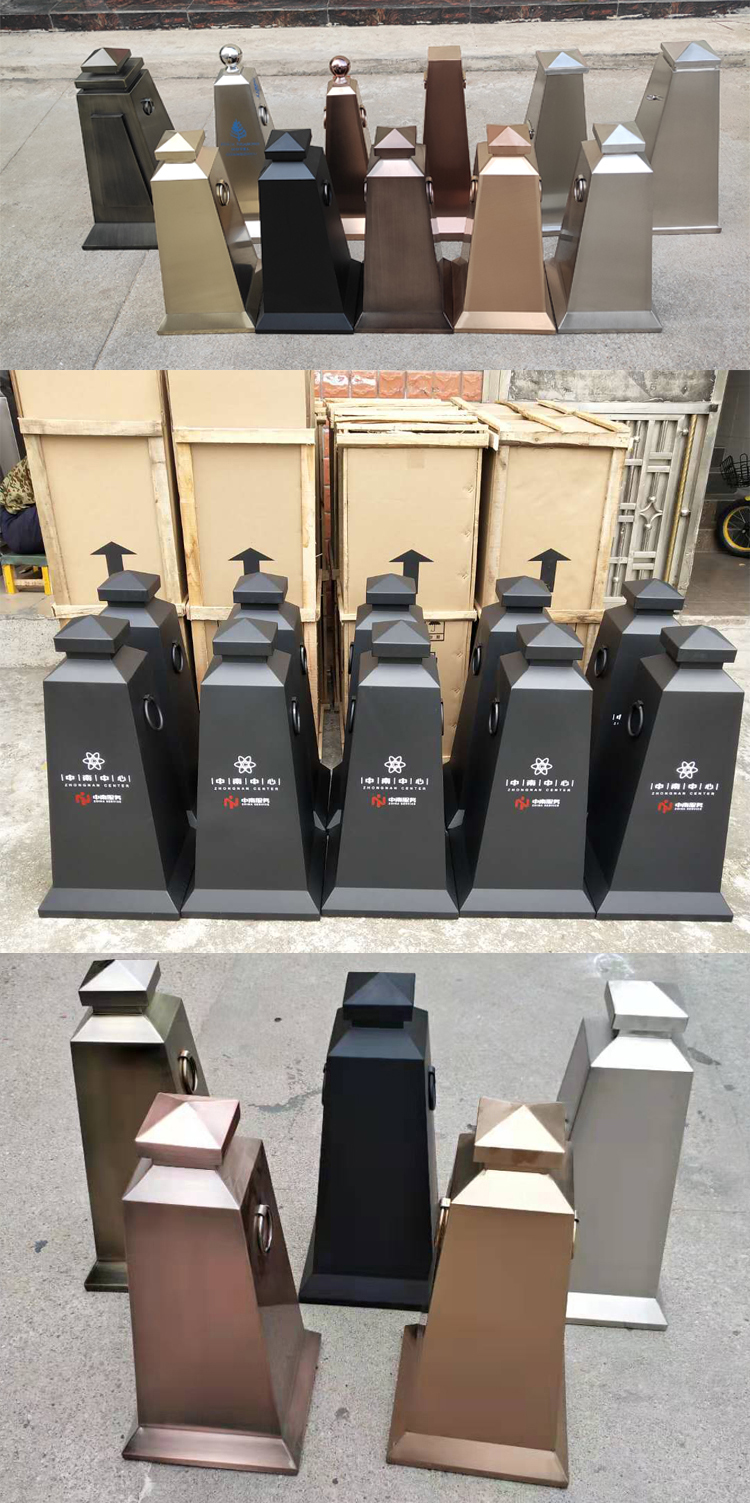 锥形桶不锈钢路锥路障方锥停车牌雪糕筒道路隔离墩安全警示路锥定制cj