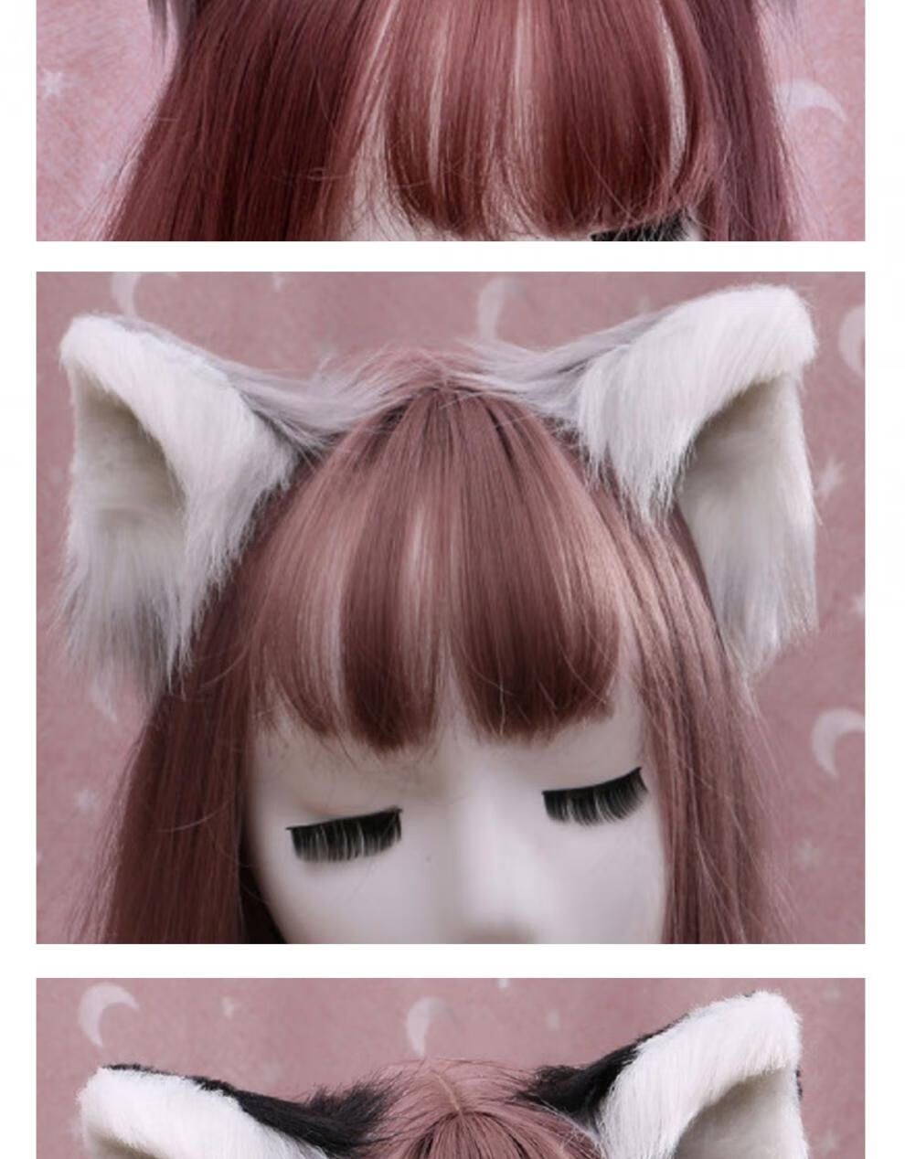 动漫手作猫尾巴cos楚晚宁猫耳朵狼尾猴尾巴男女仆猫娘乐园猫咪尾手作