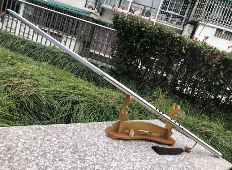 青笛子剑可吹防身棍中刀演奏一体车载冷长短萧宝未开刃 2号花纹笛子可