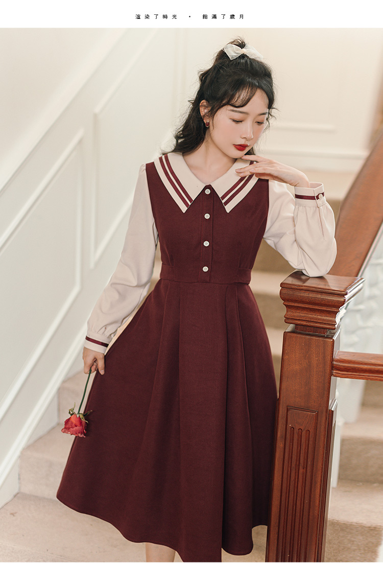 成人礼礼服女学生18学院风高中生艺考秋冬加厚编导艺考服装女黑色l