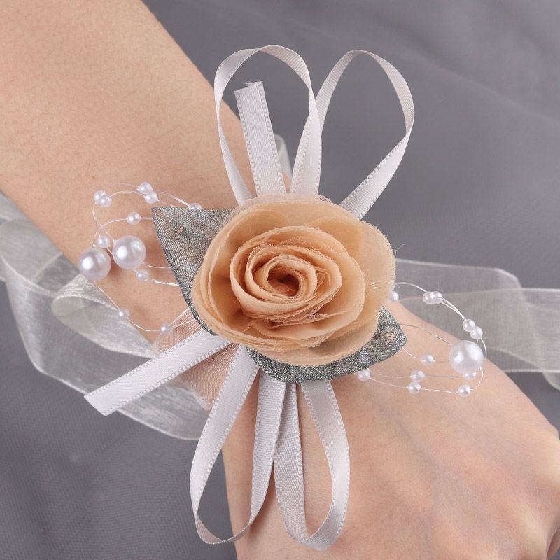 森系小清新新娘手腕花伴娘婚礼姐妹团手花环伴手礼秀禾结婚韩式组合