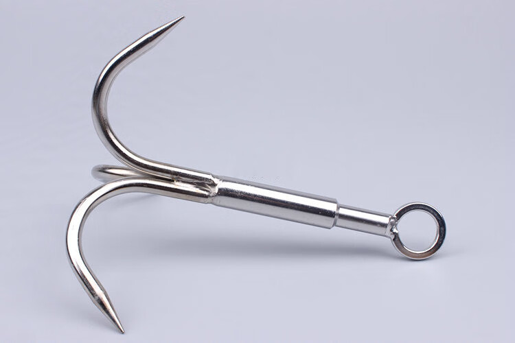 攀岩钩飞虎爪登山绳抓钩不锈钢抓钩户外自救求生三角飞爪水草锚凡迪