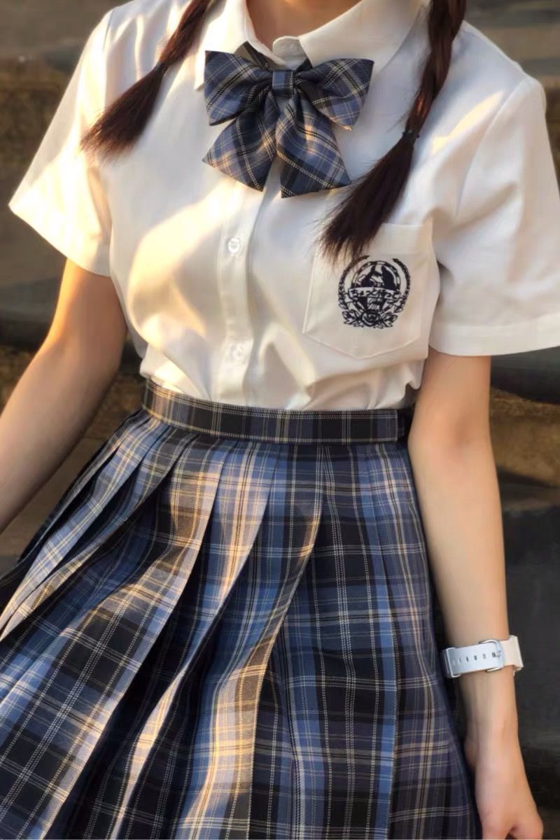 圣洛锋原创jk制服银线格裙百褶裙学生校服学院风日系裙子绿野仙踪42cm