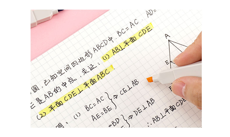 精选荧光笔学生彩色莫兰迪色淡色系荧光标记笔软头重点记号做笔记专用