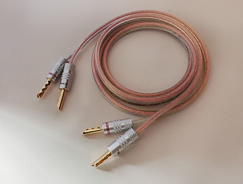 音频线香蕉双头适用惠威m200mkii主副音箱线通用高保真diy音响连接线