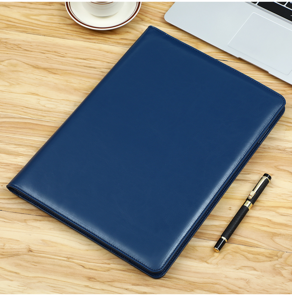 fgacct a4文件夹谈单本本夹多功能商务会议皮质经理夹签约本夹房产