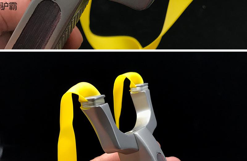 水虎弹弓户外淮式斜撑方头不锈钢飞虎扁皮弾工分体贴片估打弓成人娱乐