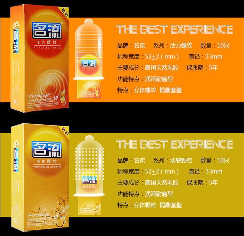 名流玻尿酸水多多避孕套阴茎加长加粗带刺持久大颗粒狼牙套大油量润滑