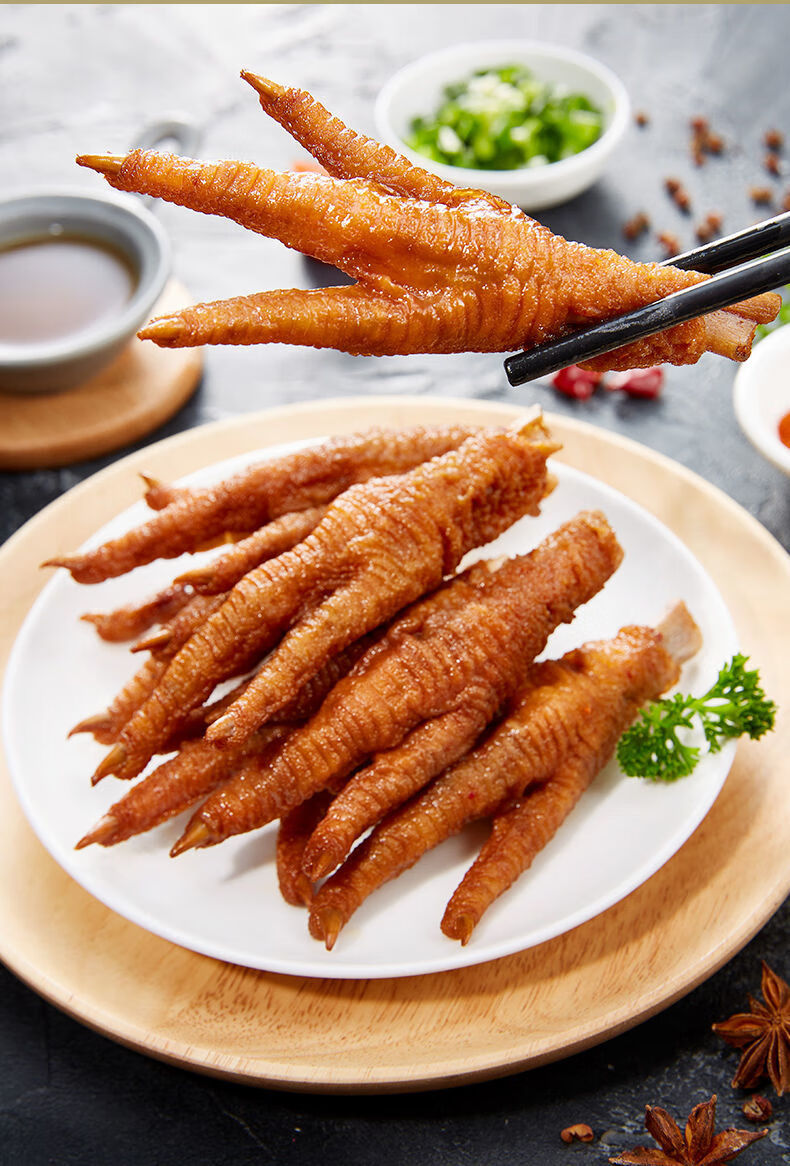 中华真空虎皮凤爪180g卤鸡爪鸡脚休闲食品零食 180g*2袋【图片 价格 