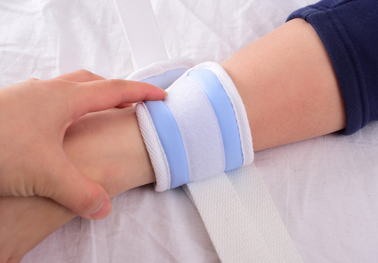 儿童专用四肢约束带手脚通用绑带捆绑带加长新生儿适用浅绿色均码