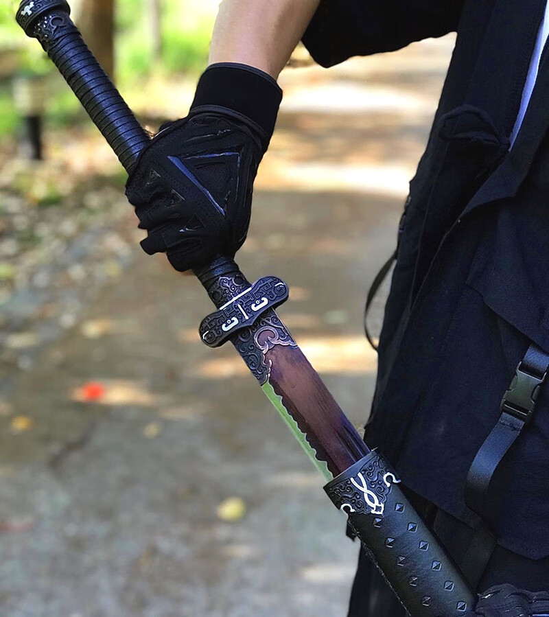 龙泉雁翎刀明刀刀剑一体长刀高锰钢锻造唐横刀绣春长款刀具防身冷未