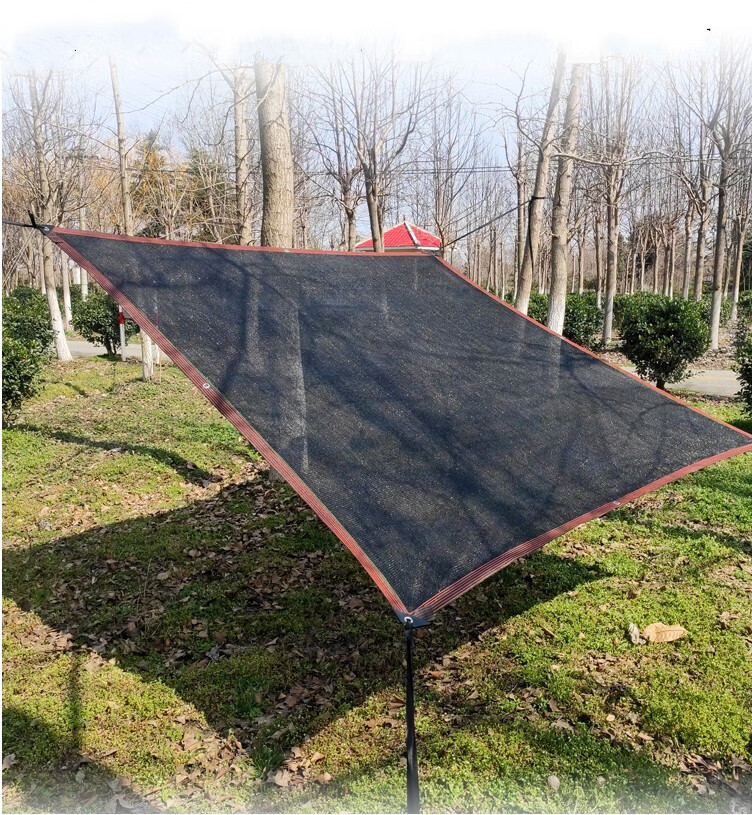 包边打孔遮阳网加密加厚晒网家用阳台楼顶庭院农用降温黑遮阴网1111