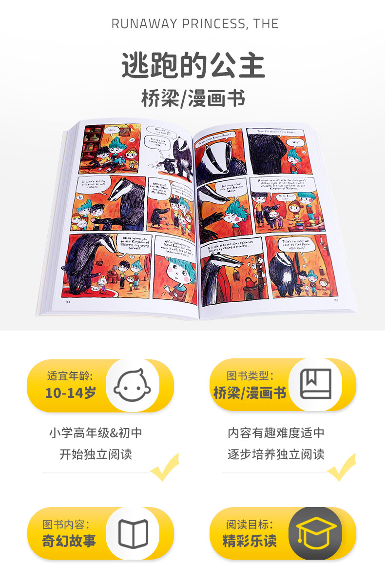 进口英文原版therunawayprincess逃跑的公主兰登书屋青少年中小学生