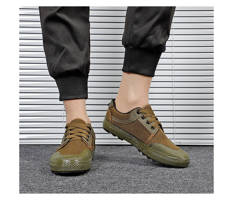 07胶鞋户外休闲运动徒步鞋 低帮男解放鞋民工工地干活劳动透气耐磨鞋