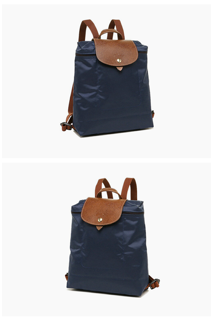 珑骧longchamp女士时尚简约双肩包海军蓝lc1699089556海军蓝