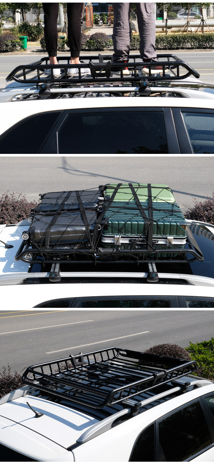 适用于广汽传祺gs4/gs3传奇gs8通用gs5车顶行李架汽车改装车顶货架框