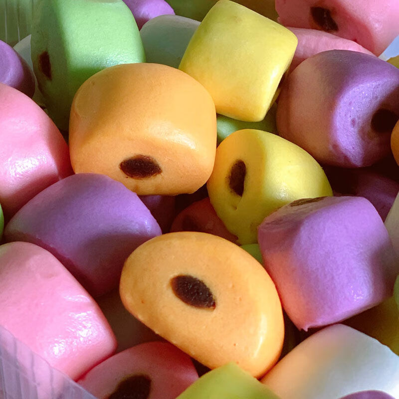 果蔬馒头营养彩色拇指奶香小馒头卡通蔬菜包学生方便健康早餐夹心小