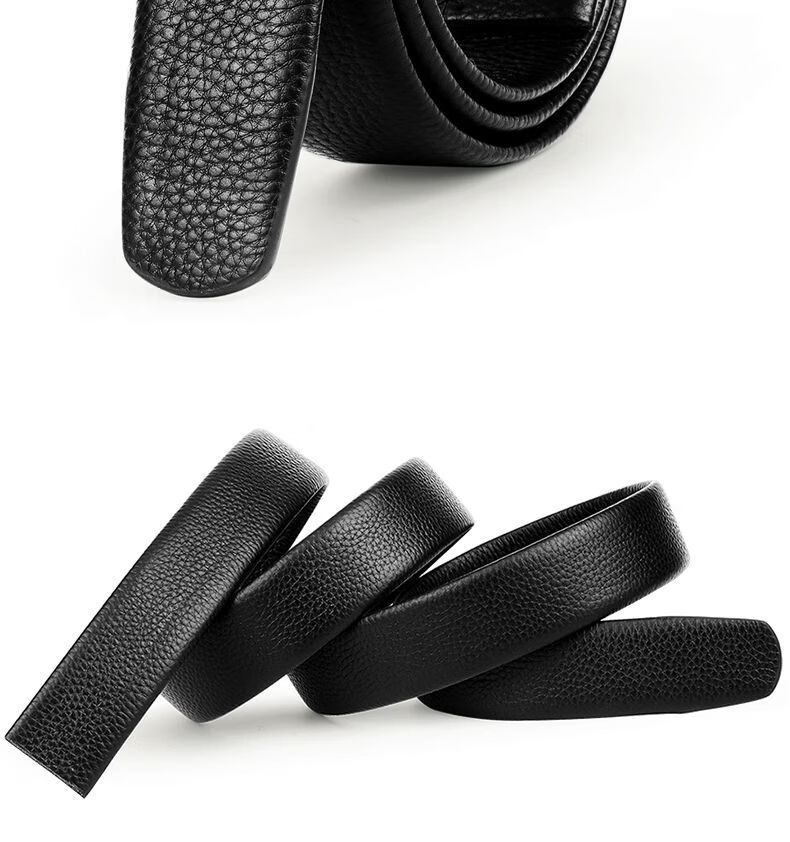 新年装无头皮带不带头腰带35厘米自动扣裤带男士无头裤带商务哈璐亚头