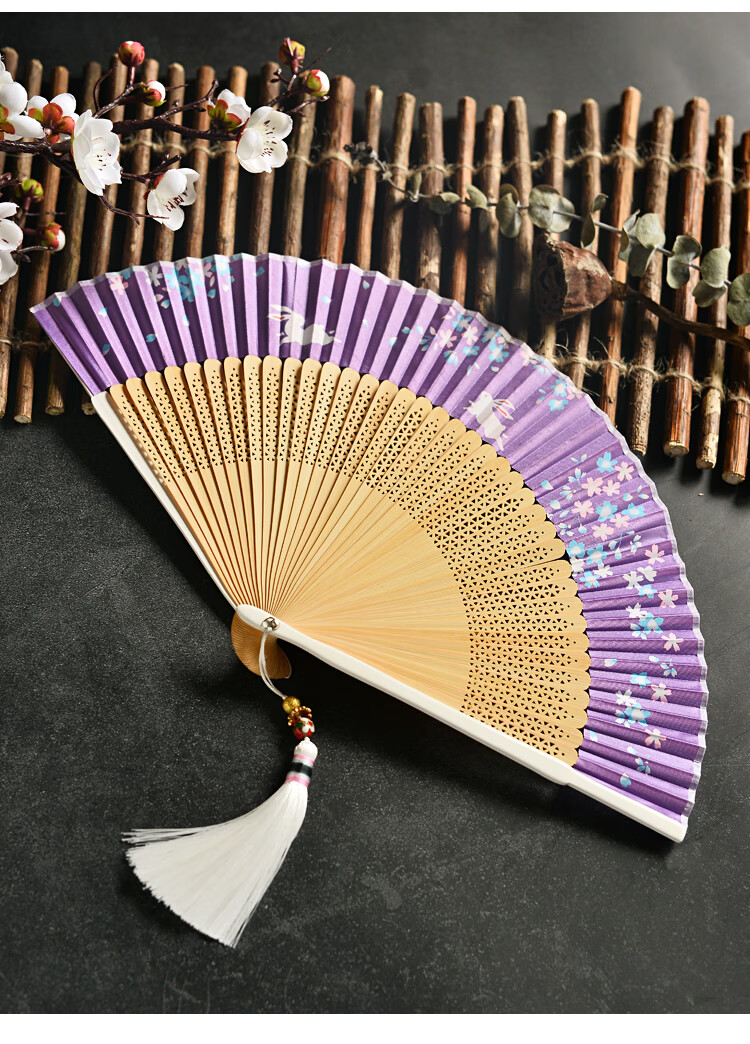 古风扇子折扇女式汉服中国风素雅和风百搭风格特色小礼品送老外长辈