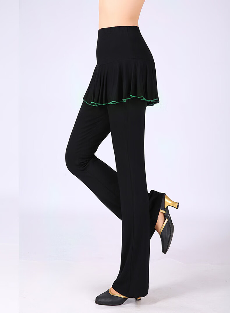 新品广场舞服装女莫代尔广场舞服装裙裤健身跳舞蹈裤子练功裤大码拉丁