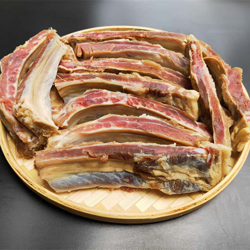 咸排骨风干腊排骨正宗安徽六安寿县特产咸肉土猪猪肉咸货排骨腊货