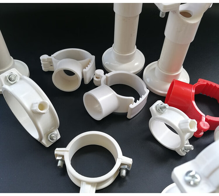pvc给水吊卡上水管给水管卡盘式底座20253240多用通用抱箍φ40管卡100