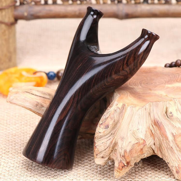 弹弓木制实木木头原木扁皮弓反曲精准飞虎叉手工户外飞虎礼品