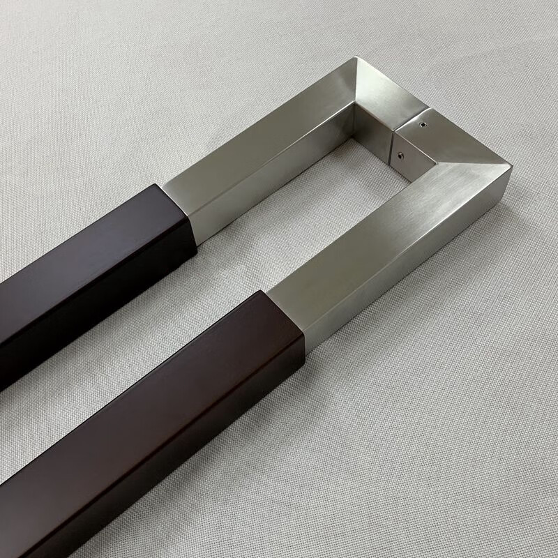 实木古铜大门拉手玻璃门拉手木门把手豪华大拉手现代中式拉手褐色1500