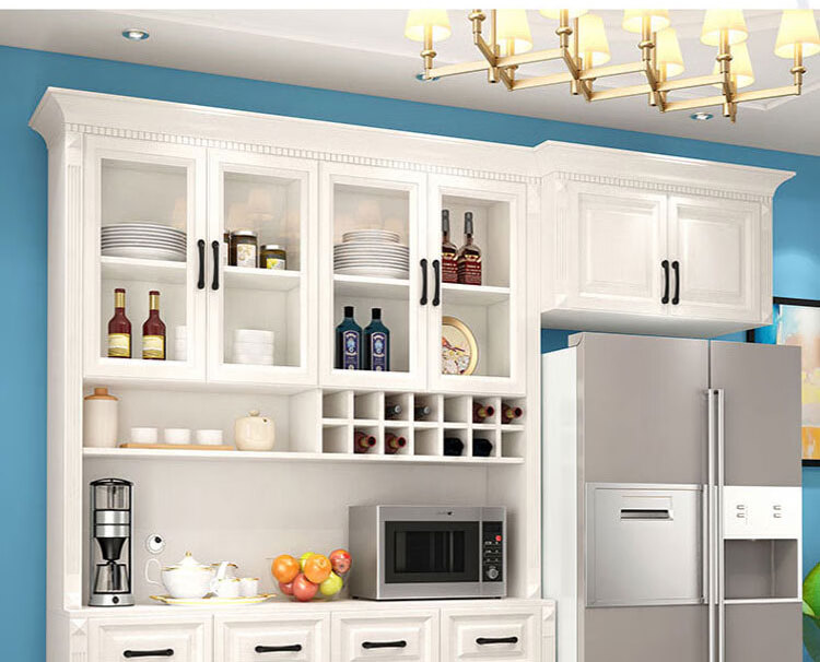 冰箱嵌入式餐边柜 简约餐边柜嵌入式餐厅茶水柜北欧酒柜冰箱柜吊柜