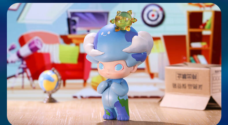 钦辰奕新款喵星人盲盒一套全套dimoo太空旅行系列确认款摆件一套12个