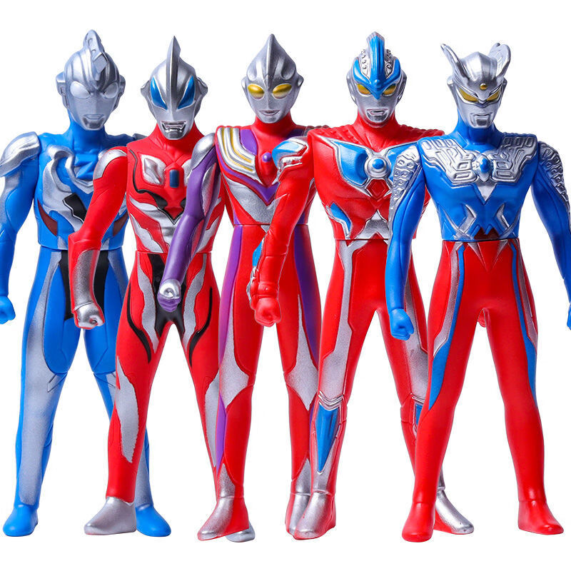 万代bandai大号软胶奥特曼人偶迪迦捷德银河装甲泰迦赛罗男女孩玩具小