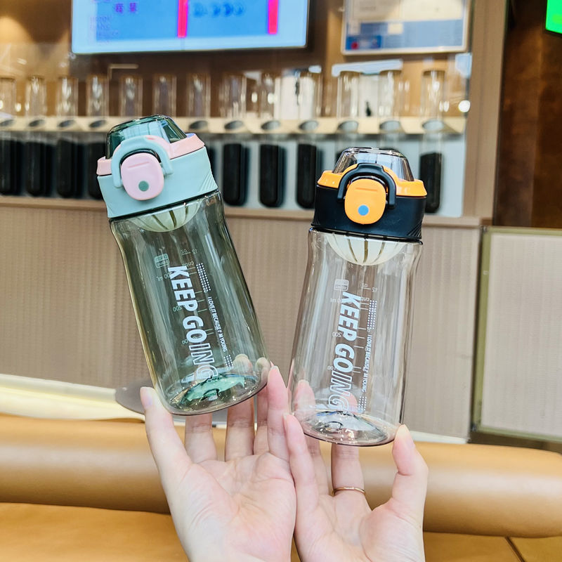 户外运动水杯塑料夏季随身杯子防摔大容量学生直饮杯便携高颜值800ml