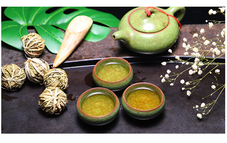 120个茶球鹧鸪茶海南三亚特产鹧鸪茶茶叶6串老爸茶新茶120个茶球