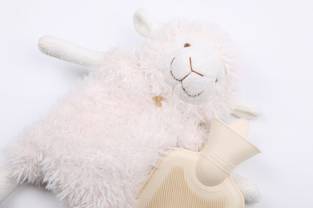 日本工艺ss精选品牌轻奢小众款日本软绵绵可爱小羊公仔暖水袋(含水袋)