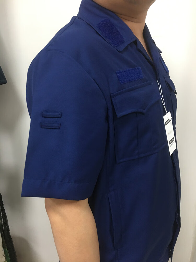 消防备勤服2021年夏季专职消防备勤服蓝色冬工装作训服春秋服套装男女