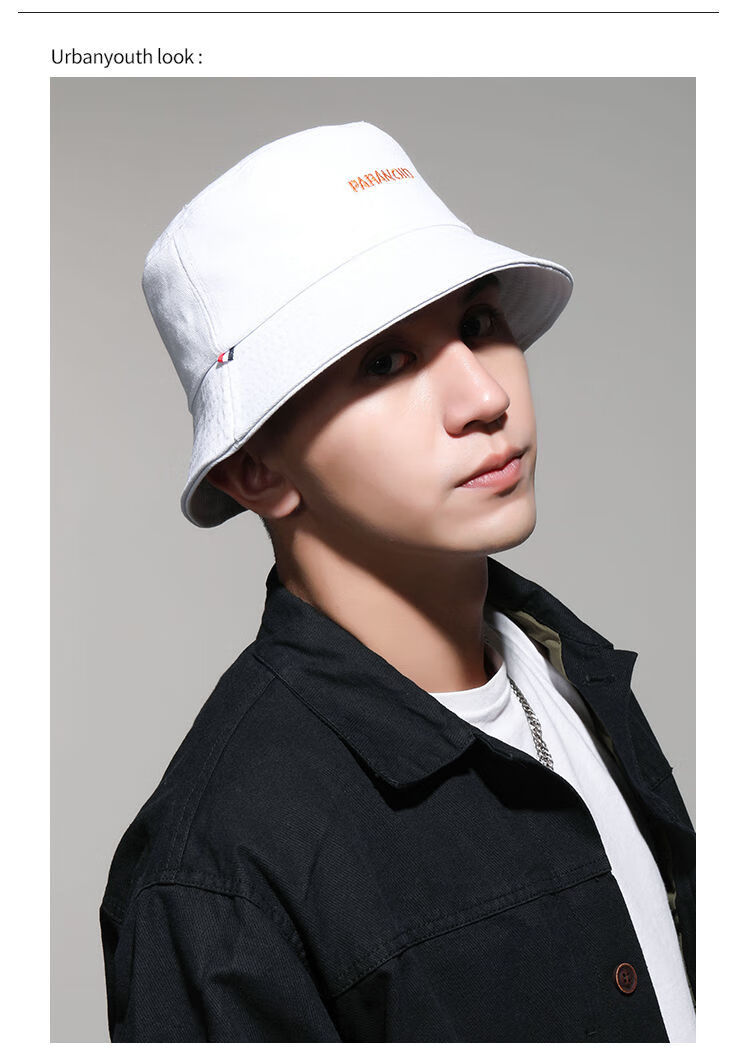 男士渔夫帽春夏款帽子防晒潮流盆帽男士休闲遮阳鸭舌帽中学生帅气渔夫