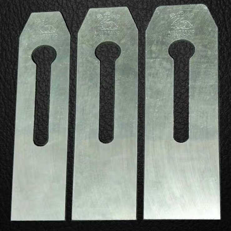 刨刀木工工具手工刨铁推刨子特殊贴钢刀片特惠t 金兔51mm宽刨刃 白兔