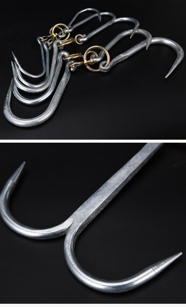 肉勾子猪肉挂钩不锈钢商用羊肉牛肉钩子家用屠宰卤肉挂肉专用肉钩 60c