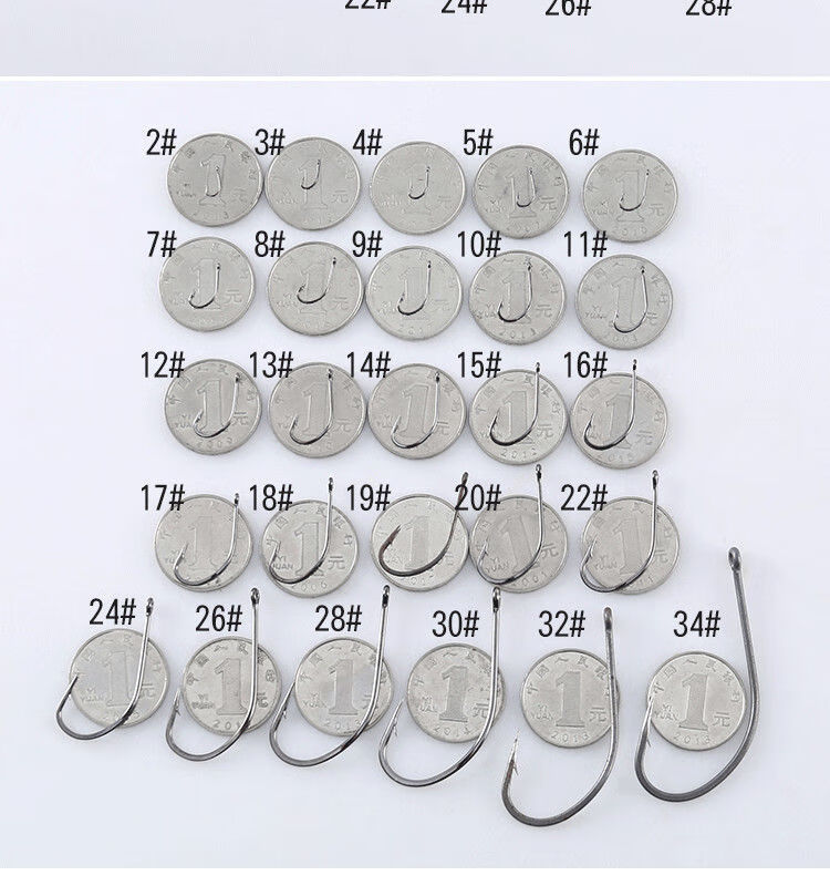 丸世鱼钩散装进口有倒刺大物海钓钩路亚钩串钩鲈鱼黑鱼鲶鱼钩其他品牌