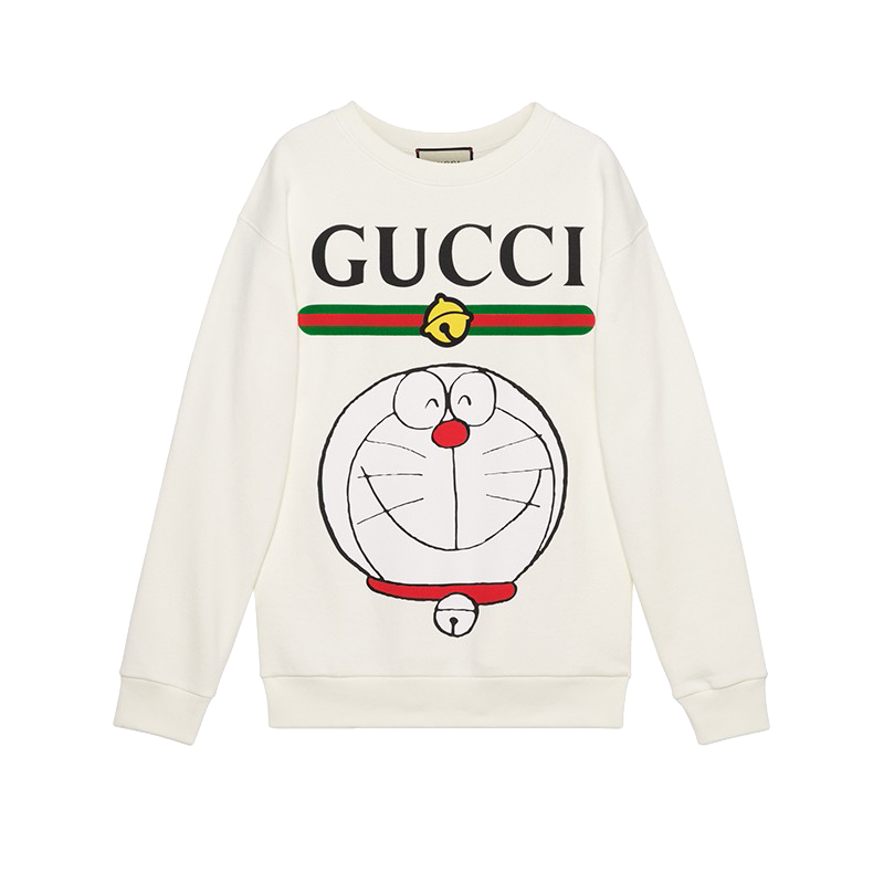 gucci古驰女装圆领哆啦a梦印花卫衣运动衫617964代购预售预售代购xj