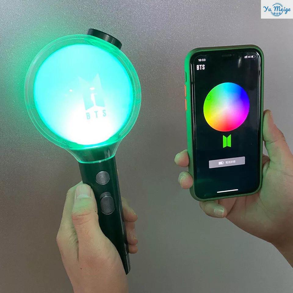 现货即发bts防弹少年团三代蓝牙版特别版阿米棒荧光棒应援灯周边bts三