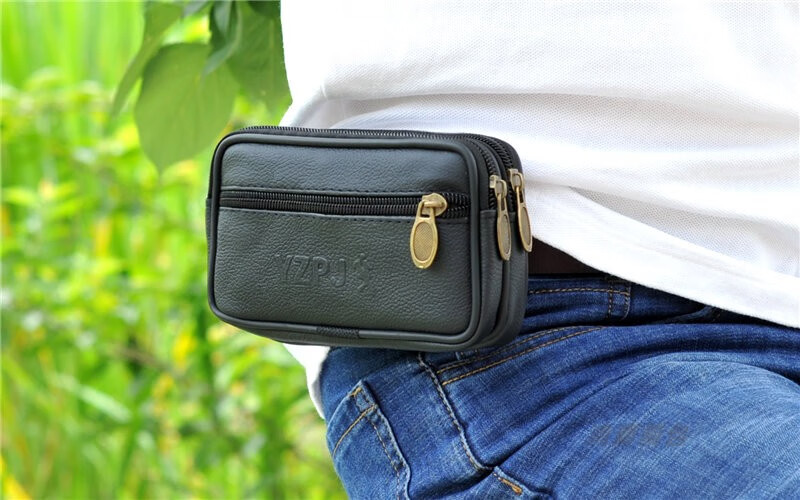 跑步手机包男穿皮带手机套腰带腰包爸爸皮带包中老年人腰带包挂手机袋